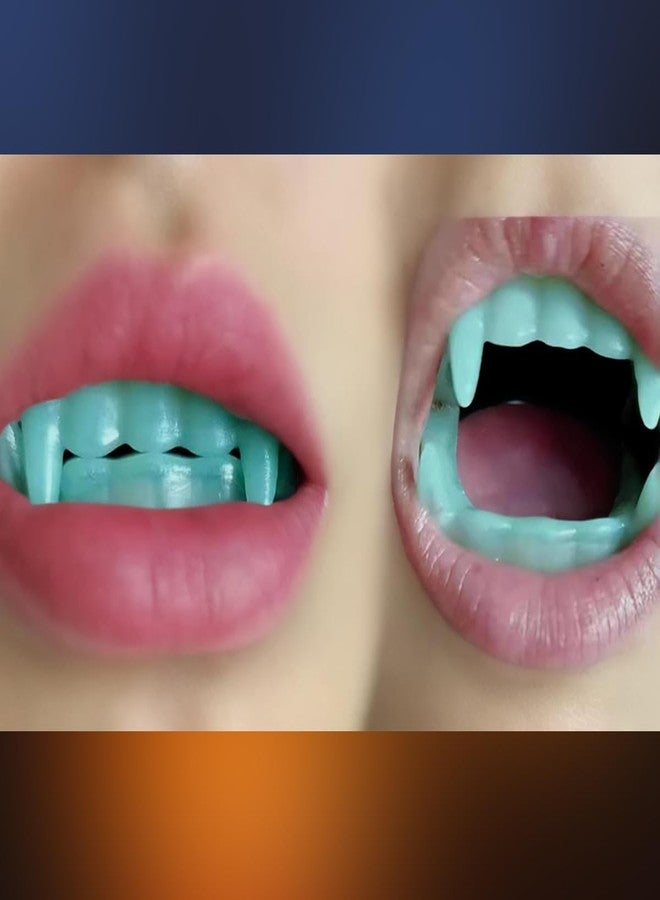 ROYHOO 36PCS Halloween Glowing Vampire Fangs Bulk Glow in The Dark Plastic Teeth Halloween Party Supplies Reusable Fake Teeth Dress up Costume Cosplay Accessory for Kids Halloween Decoration - Image 4